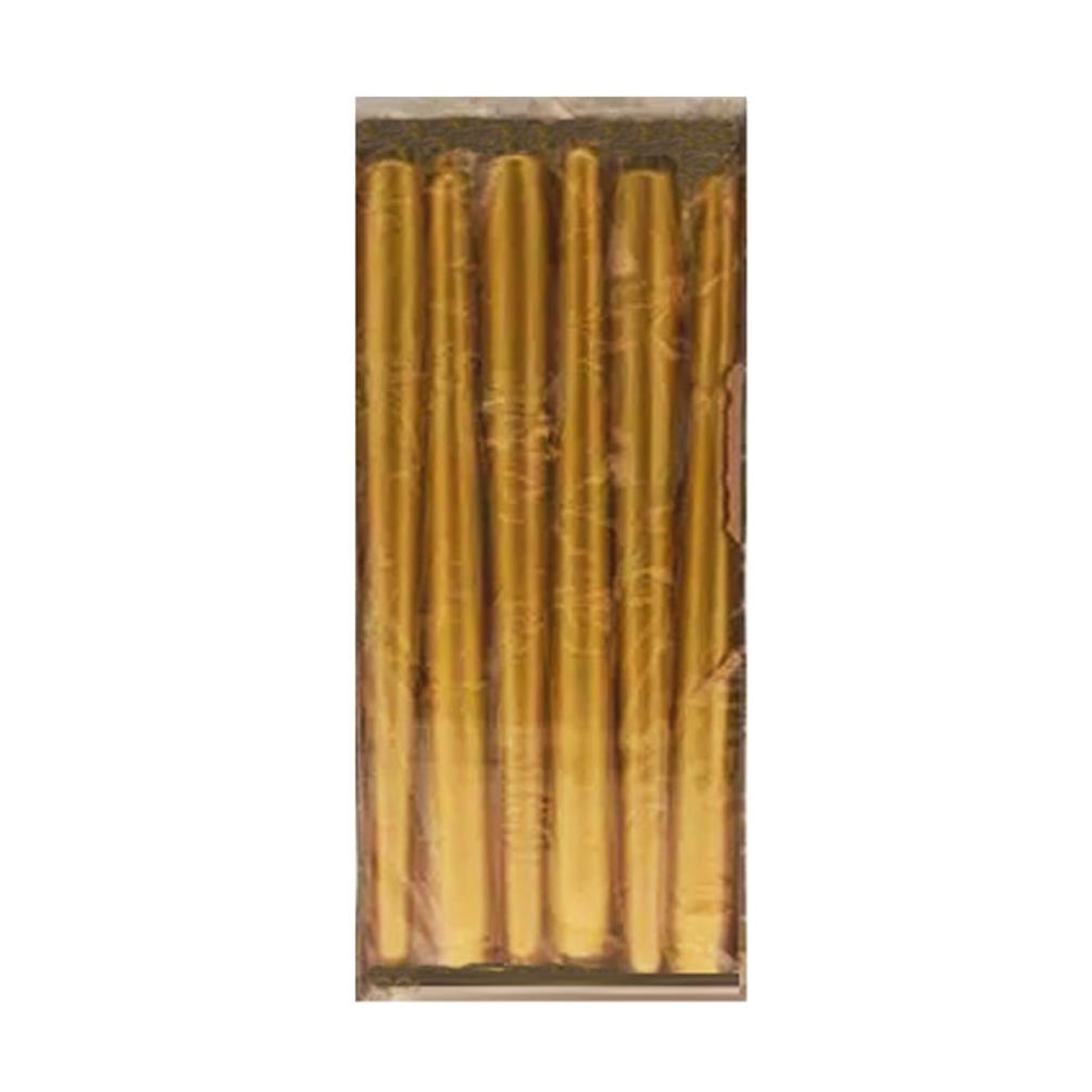 Bolsius Gold Tapered Candle 25cm (Pack of 12) £21.59